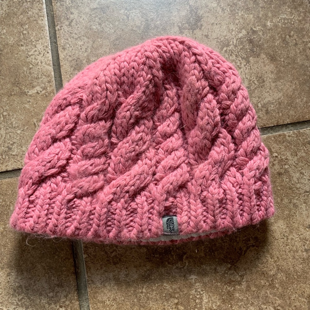 Girls north face beanie